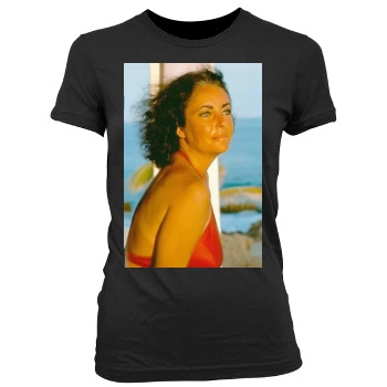 Elizabeth Taylor Women's Junior Cut Crewneck T-Shirt