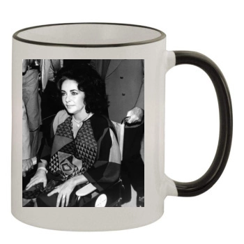 Elizabeth Taylor 11oz Colored Rim & Handle Mug