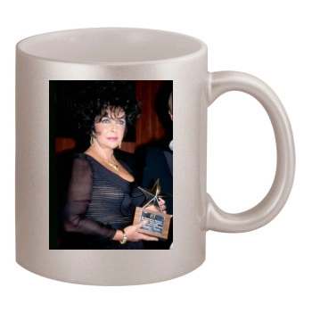 Elizabeth Taylor 11oz Metallic Silver Mug