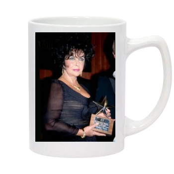 Elizabeth Taylor 14oz White Statesman Mug