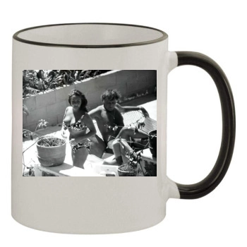 Elizabeth Taylor 11oz Colored Rim & Handle Mug