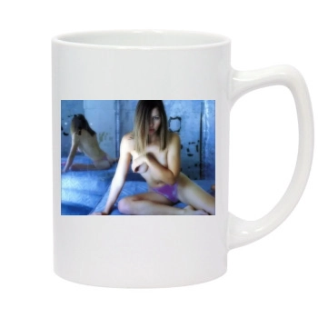 Jessica Biel 14oz White Statesman Mug