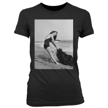 Elizabeth Taylor Women's Junior Cut Crewneck T-Shirt