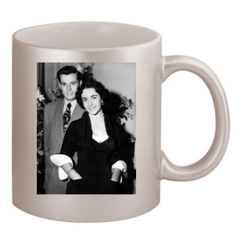 Elizabeth Taylor 11oz Metallic Silver Mug