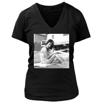 Elizabeth Taylor Women's Deep V-Neck TShirt