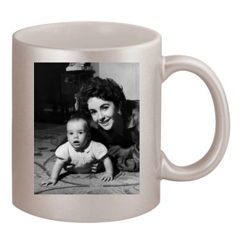 Elizabeth Taylor 11oz Metallic Silver Mug