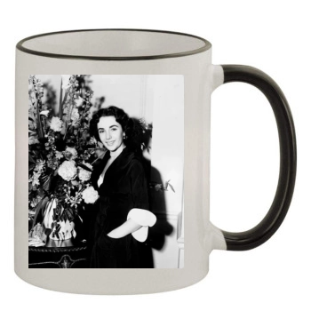 Elizabeth Taylor 11oz Colored Rim & Handle Mug