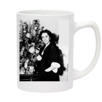 Elizabeth Taylor 14oz White Statesman Mug