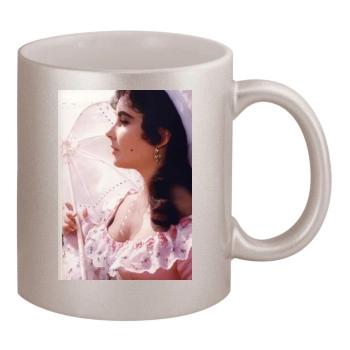 Elizabeth Taylor 11oz Metallic Silver Mug