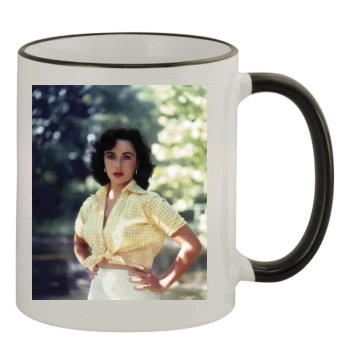 Elizabeth Taylor 11oz Colored Rim & Handle Mug