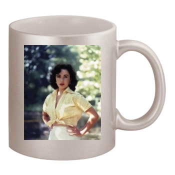 Elizabeth Taylor 11oz Metallic Silver Mug