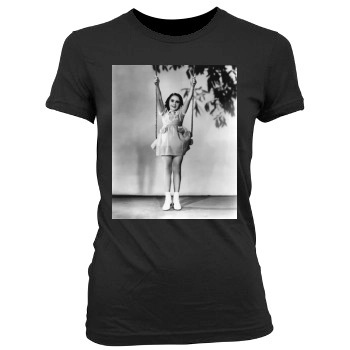 Elizabeth Taylor Women's Junior Cut Crewneck T-Shirt