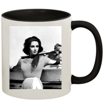 Elizabeth Taylor 11oz Colored Inner & Handle Mug