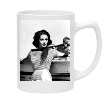 Elizabeth Taylor 14oz White Statesman Mug