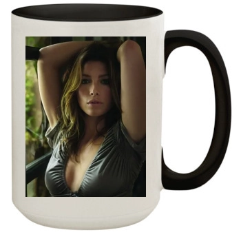 Jessica Biel 15oz Colored Inner & Handle Mug