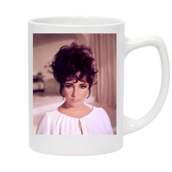 Elizabeth Taylor 14oz White Statesman Mug