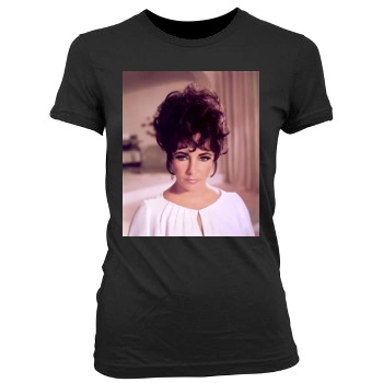 Elizabeth Taylor Women's Junior Cut Crewneck T-Shirt