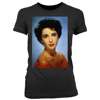 Elizabeth Taylor Women's Junior Cut Crewneck T-Shirt