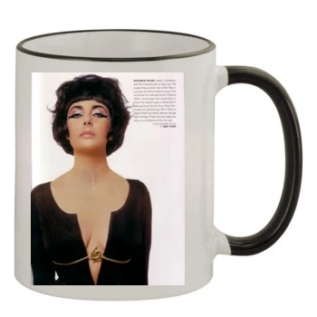 Elizabeth Taylor 11oz Colored Rim & Handle Mug