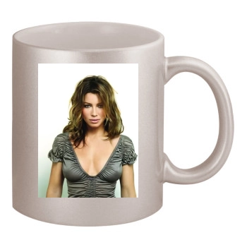 Jessica Biel 11oz Metallic Silver Mug