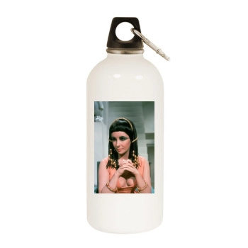 Elizabeth Taylor White Water Bottle With Carabiner