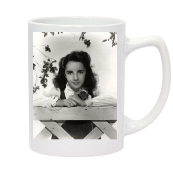 Elizabeth Taylor 14oz White Statesman Mug