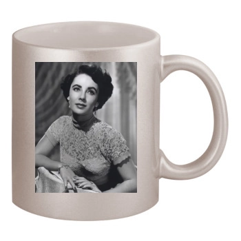 Elizabeth Taylor 11oz Metallic Silver Mug