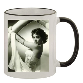 Elizabeth Taylor 11oz Colored Rim & Handle Mug