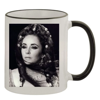 Elizabeth Taylor 11oz Colored Rim & Handle Mug