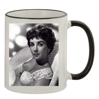 Elizabeth Taylor 11oz Colored Rim & Handle Mug