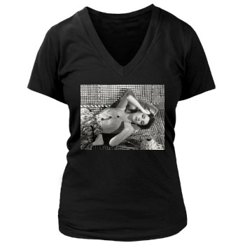 Elizabeth Taylor Women's Deep V-Neck TShirt