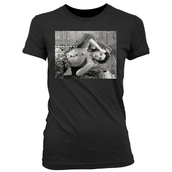 Elizabeth Taylor Women's Junior Cut Crewneck T-Shirt