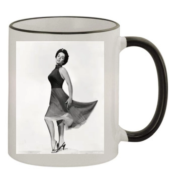 Elizabeth Taylor 11oz Colored Rim & Handle Mug