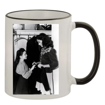 Elizabeth Taylor 11oz Colored Rim & Handle Mug