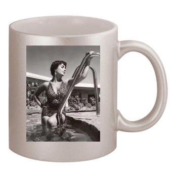 Elizabeth Taylor 11oz Metallic Silver Mug