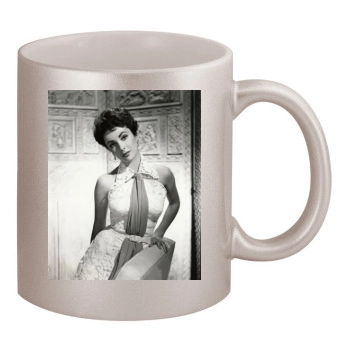 Elizabeth Taylor 11oz Metallic Silver Mug