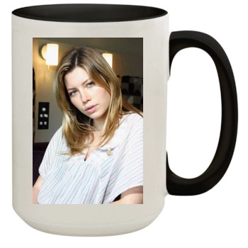 Jessica Biel 15oz Colored Inner & Handle Mug