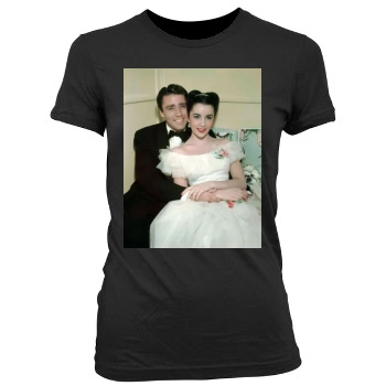 Elizabeth Taylor Women's Junior Cut Crewneck T-Shirt