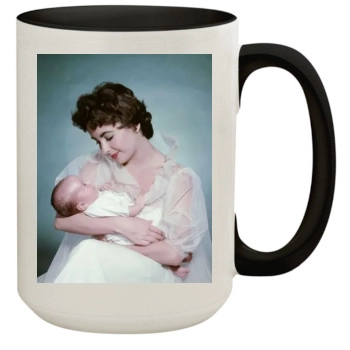 Elizabeth Taylor 15oz Colored Inner & Handle Mug