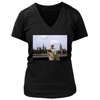 Elizabeth Taylor Women's Deep V-Neck TShirt