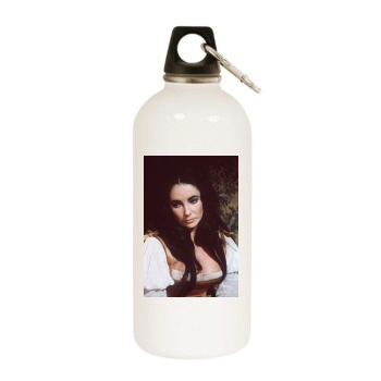 Elizabeth Taylor White Water Bottle With Carabiner