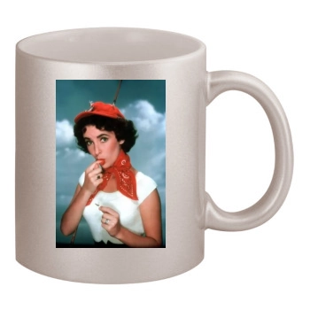 Elizabeth Taylor 11oz Metallic Silver Mug