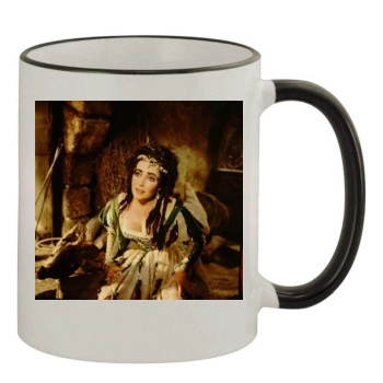 Elizabeth Taylor 11oz Colored Rim & Handle Mug