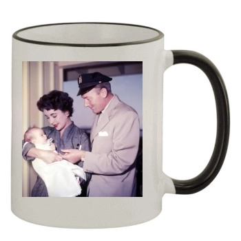 Elizabeth Taylor 11oz Colored Rim & Handle Mug