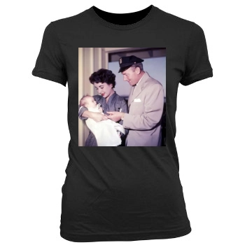 Elizabeth Taylor Women's Junior Cut Crewneck T-Shirt