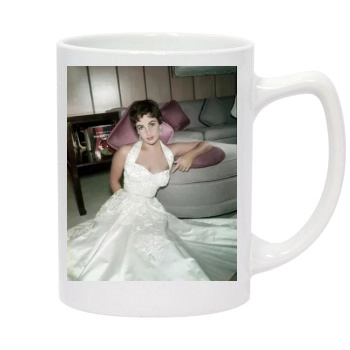 Elizabeth Taylor 14oz White Statesman Mug