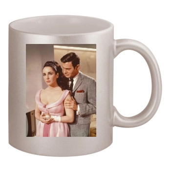 Elizabeth Taylor 11oz Metallic Silver Mug