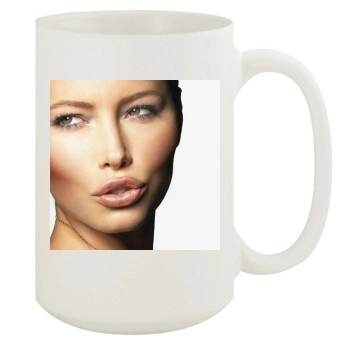 Jessica Biel 15oz White Mug