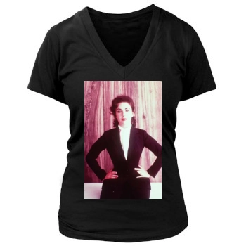 Elizabeth Taylor Women's Deep V-Neck TShirt