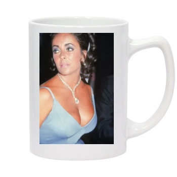 Elizabeth Taylor 14oz White Statesman Mug